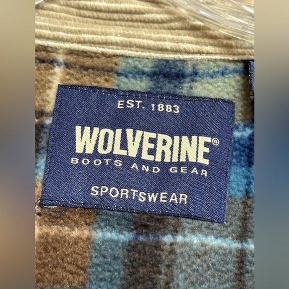 Wolverine Boots And Gear Mens XXL Corduroy Fleece Lined Shirt Jacket Tan Shaket - Picture 11 of 13